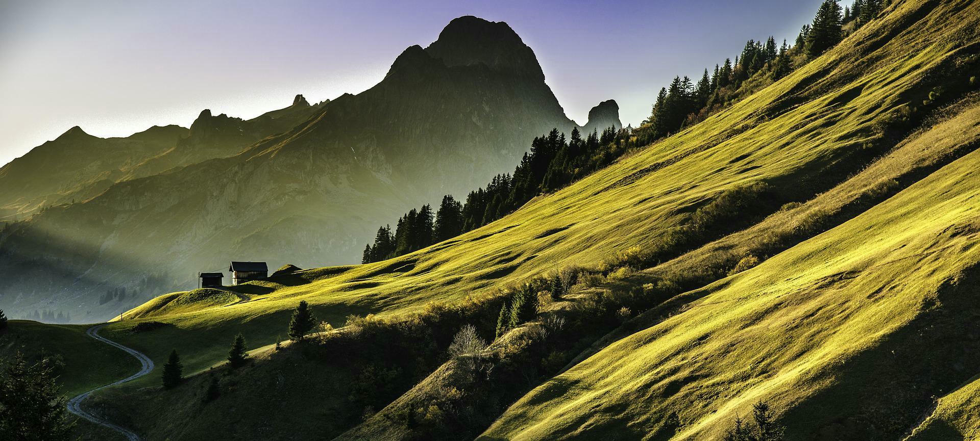 Aussicht auf eine Berglandschaft