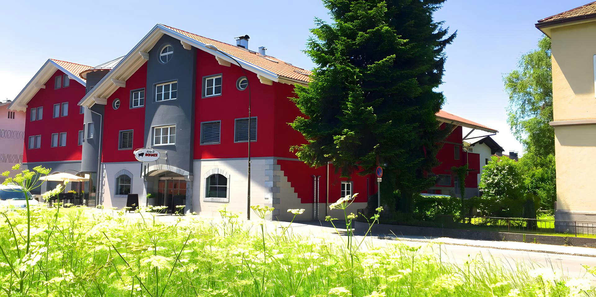 Außenansicht des Hotel Metzgerei Schatz